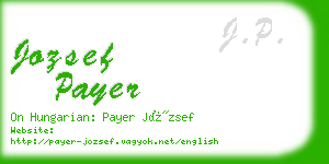 jozsef payer business card
